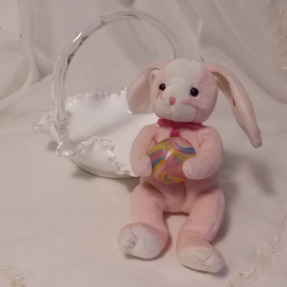 TY Beanie Babies Eggerton Bunny Rabbit Easter Egg